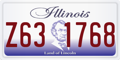 IL license plate Z631768