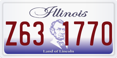IL license plate Z631770
