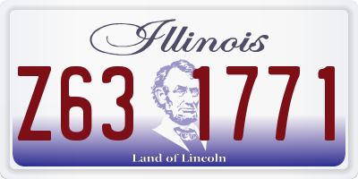 IL license plate Z631771
