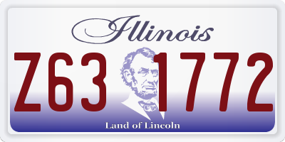 IL license plate Z631772