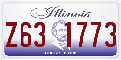 IL license plate Z631773