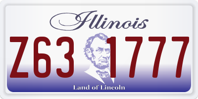 IL license plate Z631777