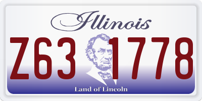IL license plate Z631778