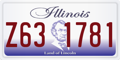 IL license plate Z631781