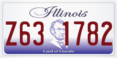 IL license plate Z631782