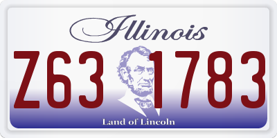 IL license plate Z631783