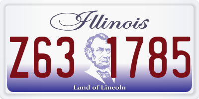 IL license plate Z631785