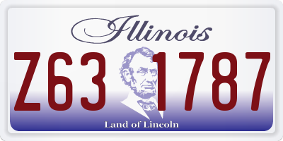 IL license plate Z631787