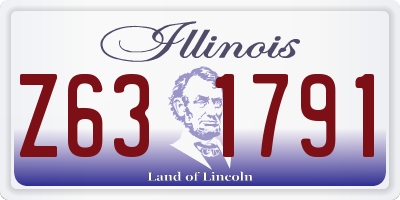 IL license plate Z631791