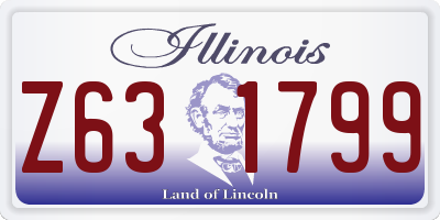 IL license plate Z631799
