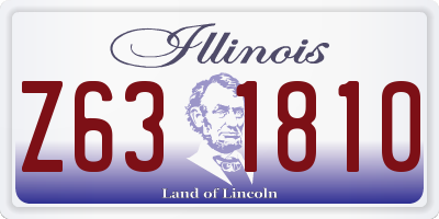 IL license plate Z631810