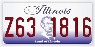 IL license plate Z631816