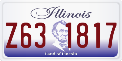IL license plate Z631817