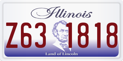 IL license plate Z631818
