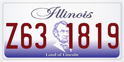 IL license plate Z631819
