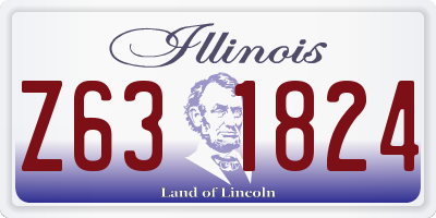 IL license plate Z631824