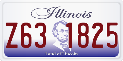 IL license plate Z631825