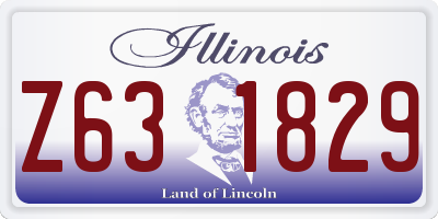 IL license plate Z631829