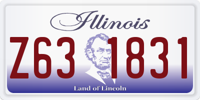IL license plate Z631831