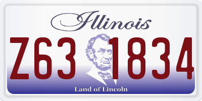 IL license plate Z631834
