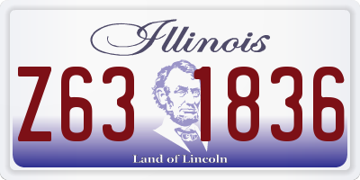 IL license plate Z631836