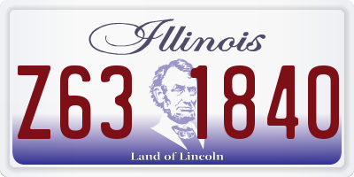 IL license plate Z631840
