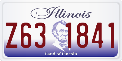IL license plate Z631841