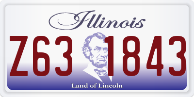 IL license plate Z631843
