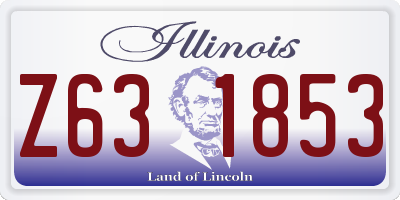 IL license plate Z631853