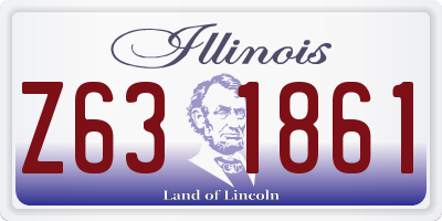IL license plate Z631861