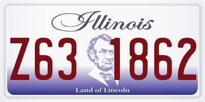 IL license plate Z631862