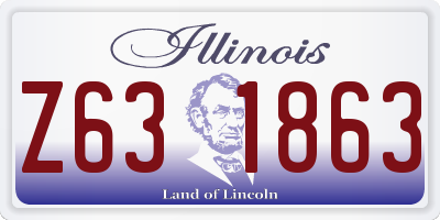 IL license plate Z631863