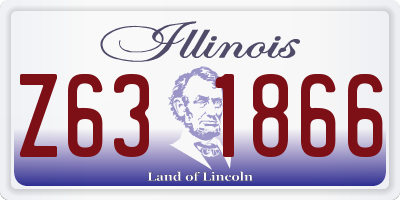 IL license plate Z631866