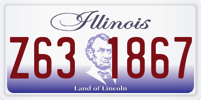 IL license plate Z631867