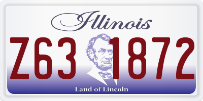 IL license plate Z631872