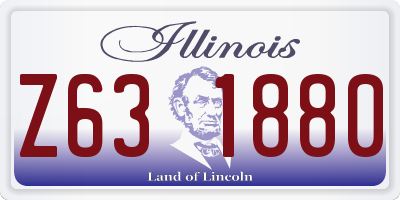 IL license plate Z631880
