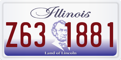 IL license plate Z631881