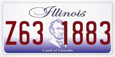 IL license plate Z631883