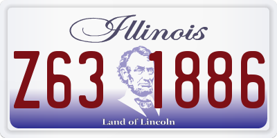 IL license plate Z631886