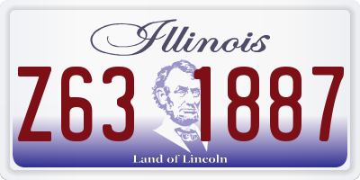 IL license plate Z631887