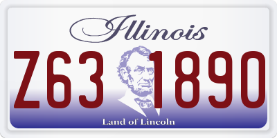 IL license plate Z631890