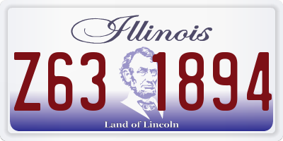IL license plate Z631894