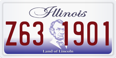 IL license plate Z631901