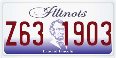 IL license plate Z631903