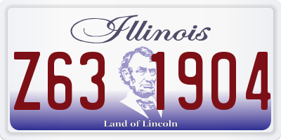 IL license plate Z631904