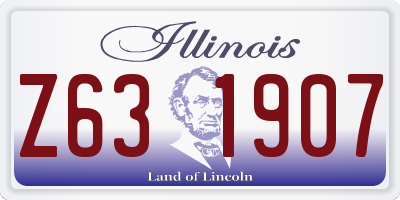 IL license plate Z631907