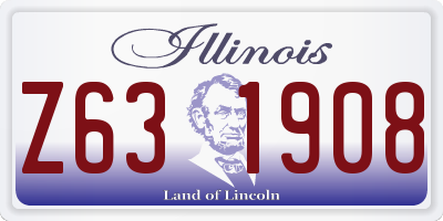 IL license plate Z631908
