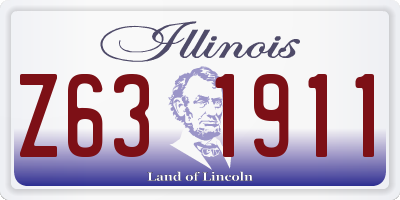 IL license plate Z631911
