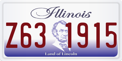 IL license plate Z631915