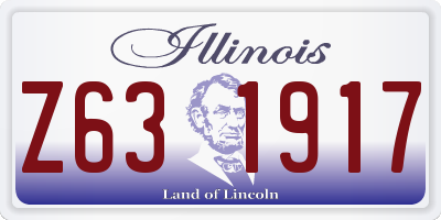 IL license plate Z631917